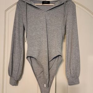 Cider Gray Womens Bodysuit, Sz S